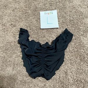 Victorias Secret black scrunch butt swim bottoms